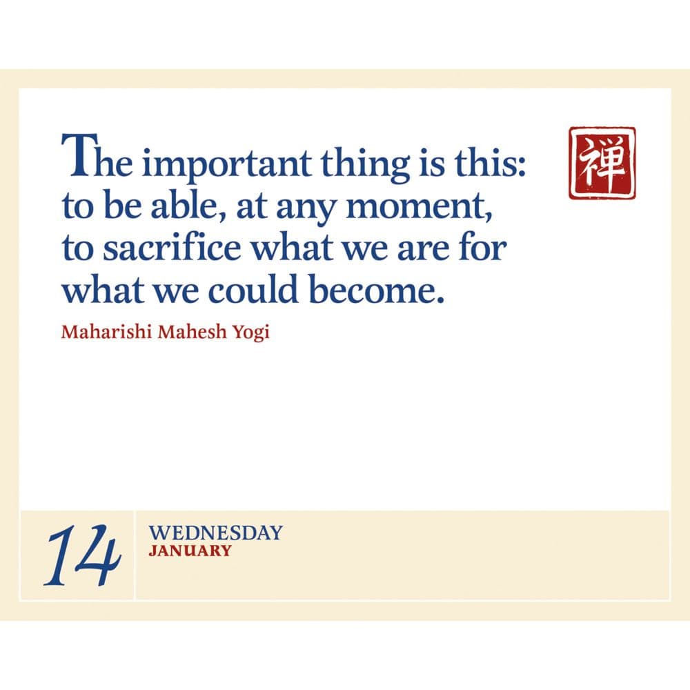 Daily Zen 2026 Desk Calendar Second Alternate Image
