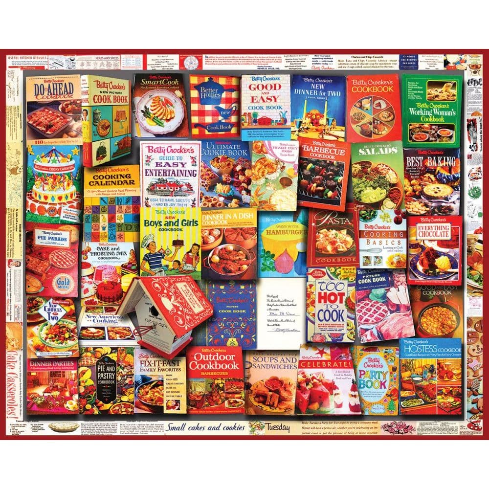 Free Betty Crocker 2023 Calendar Betty Crocker Cookbooks 1000pc Puzzle