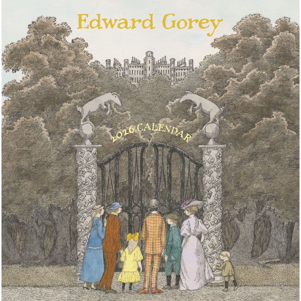 Edward Gorey 2026 Wall Calendar Main Image