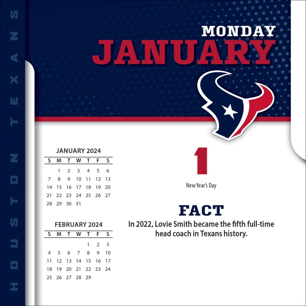 Houston Texans 2024 Desk Calendar