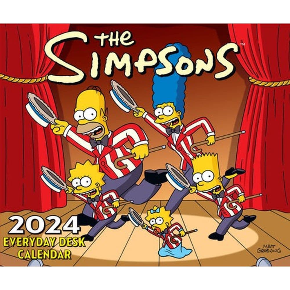 Simpsons 2024 Desk Calendar Fifth Alternate Image width=&quot;1000&quot; height=&quot;1000&quot;