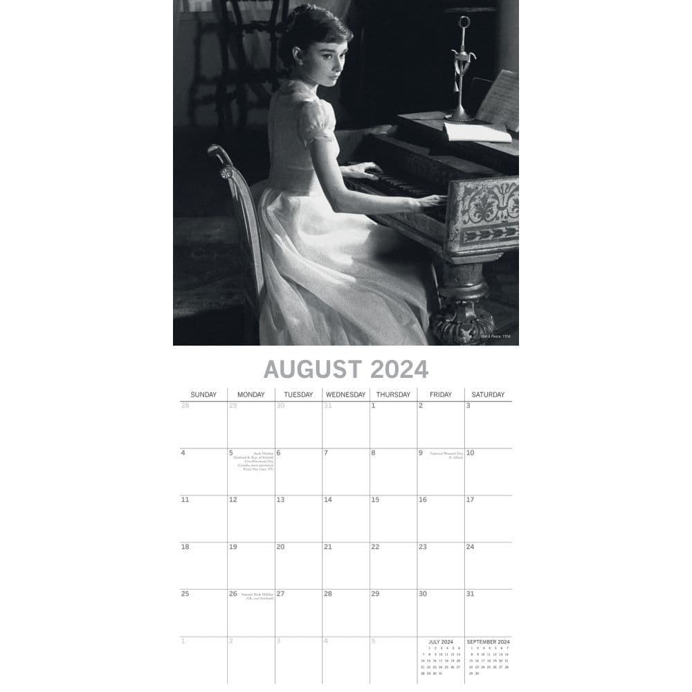 Audrey Hepburn 2024 Wall Calendar Alt3