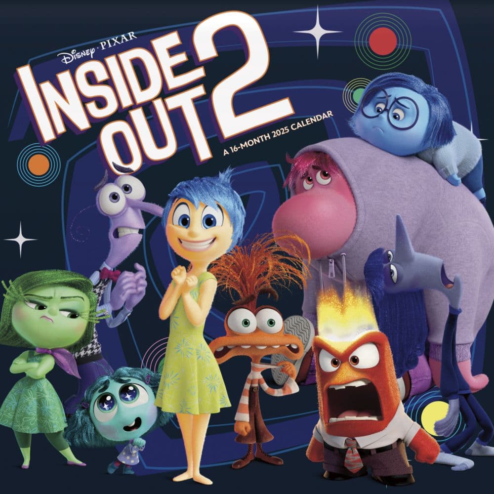 Inside Out 2 2025 Wall Calendar Main Product Image width=&quot;1000&quot; height=&quot;1000&quot;