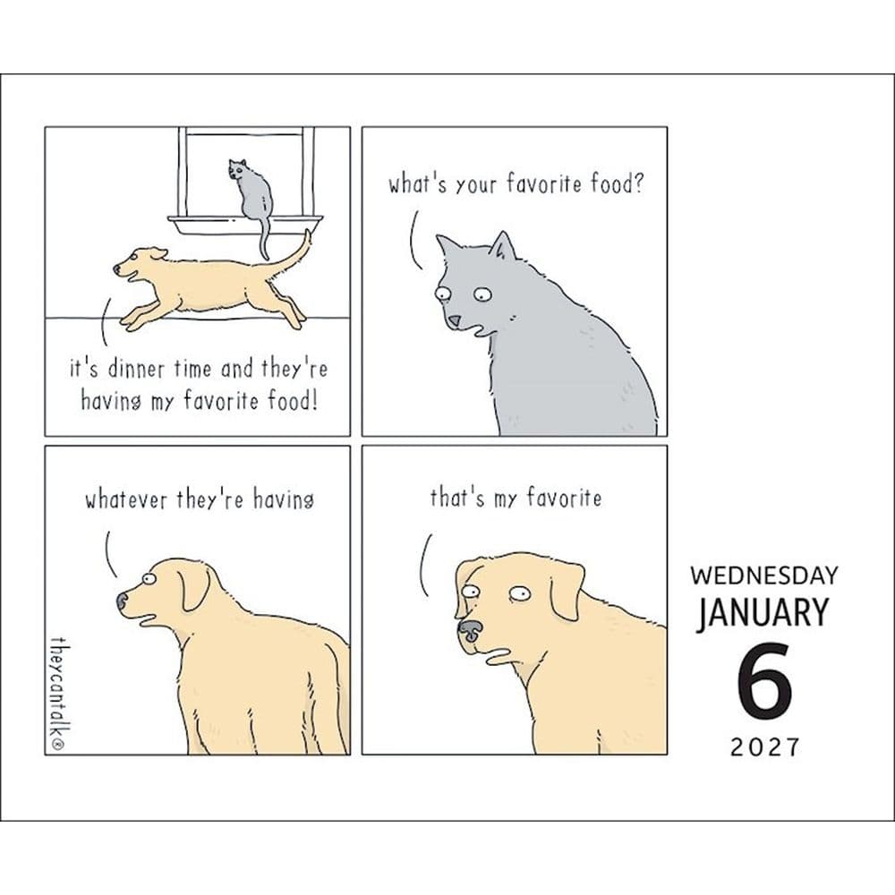 They Can Talk Comic 2027 Desk Calendar Second Alternate Image