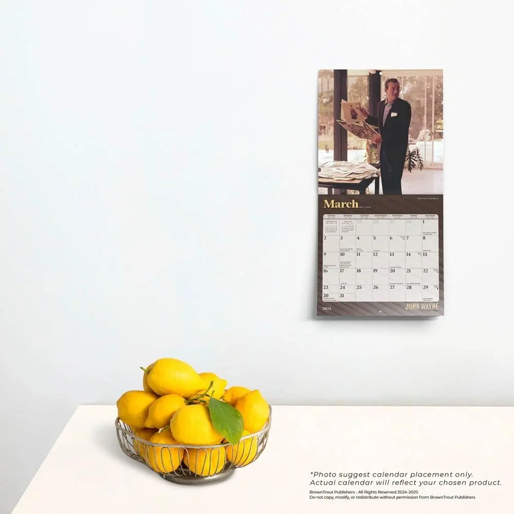 John Wayne 2025 Mini Wall Calendar