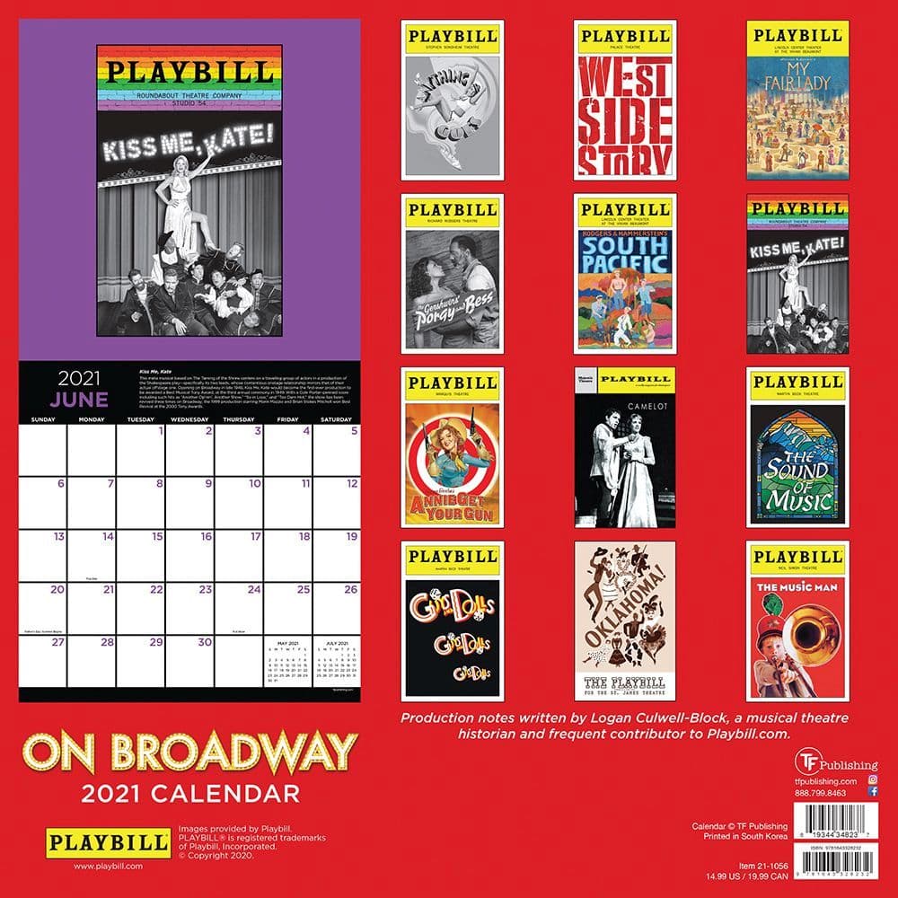 Broadway Calendar 2024 Election Mitzi Teriann