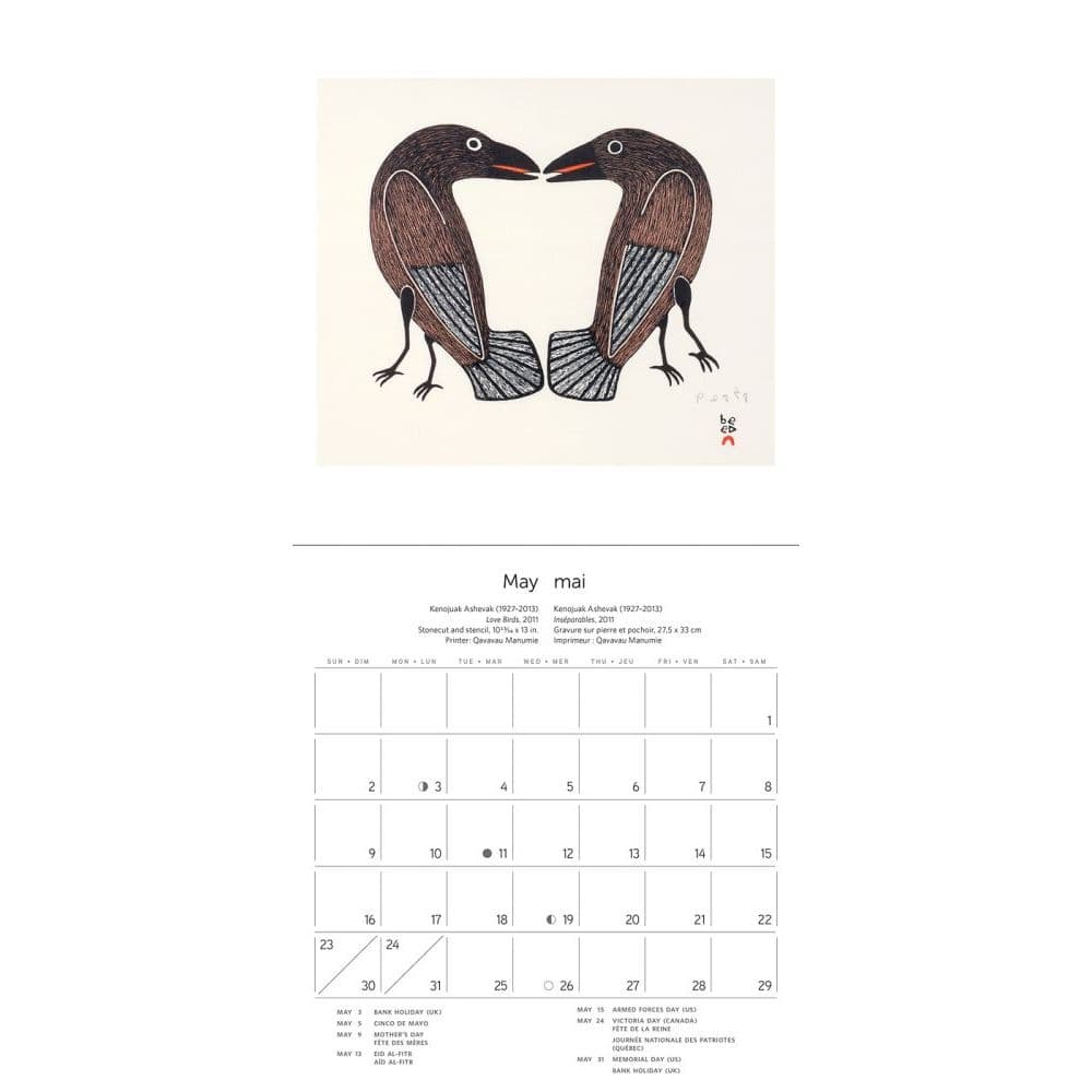 Inuit Art Mini Wall Calendar