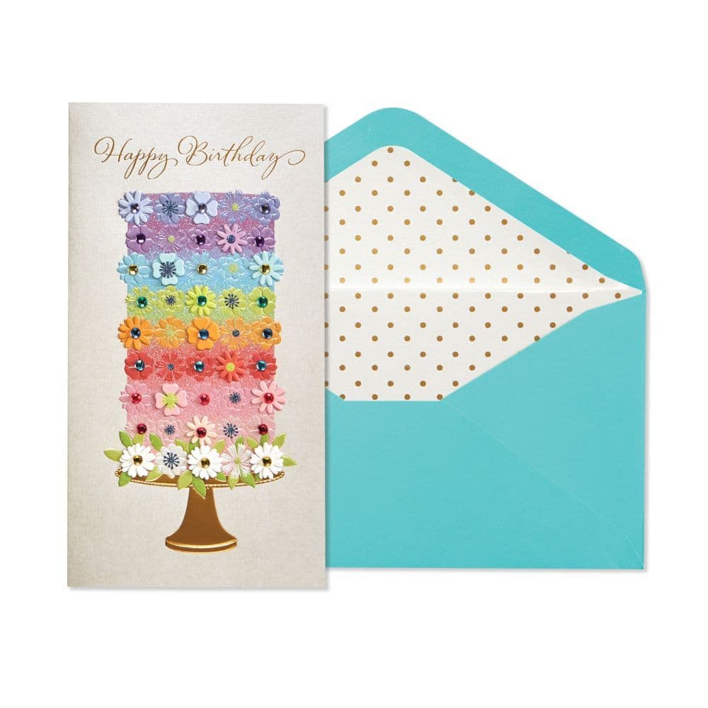 Tiered Flower Cake Card