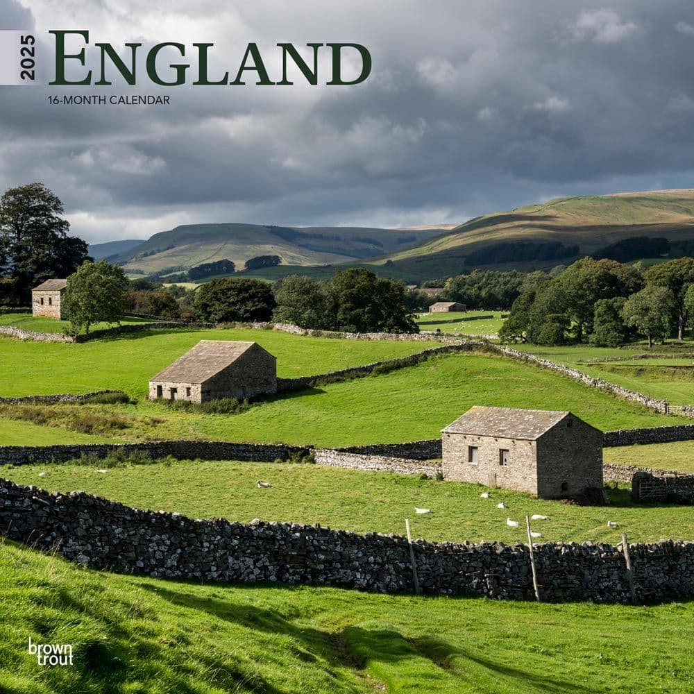 England 2025 Wall Calendar Main Product Image width=&quot;1000&quot; height=&quot;1000&quot;