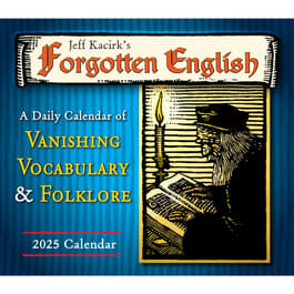 Forgotten English 2025 Desk Calendar