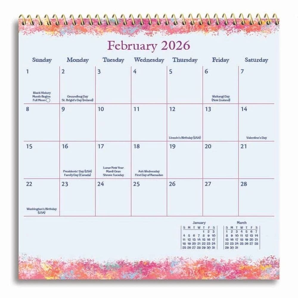 Friends Are The Most Special People In Life 2026 Mini Wall Calendar Fifth Alternate Image