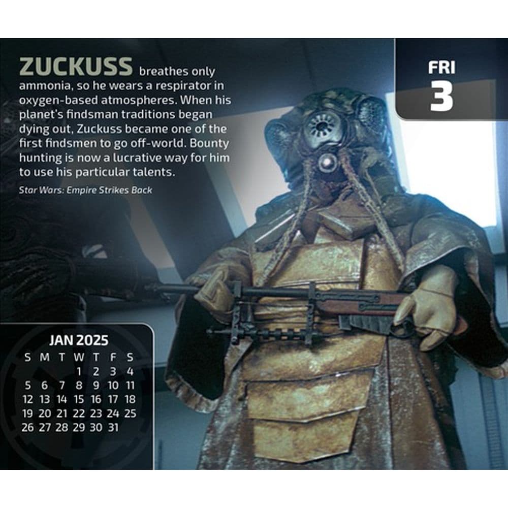 Star Wars 2025 Desk Calendar Fourth Alternate Image