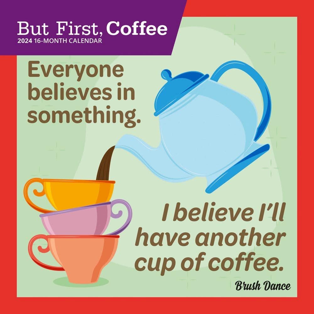But First Coffee 2024 Mini Wall Calendar Main Product Image width=&quot;1000&quot; height=&quot;1000&quot;
