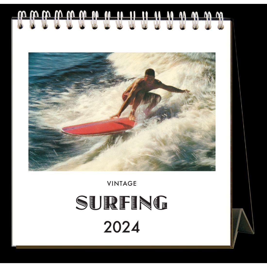 Surfing 2024 Easel Desk Calendar