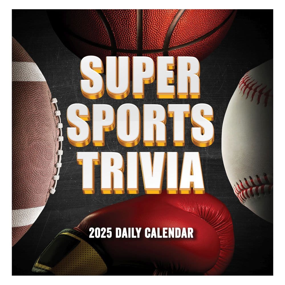 Sports Facts And Trivia 2025 Desk Calendar Front Cover