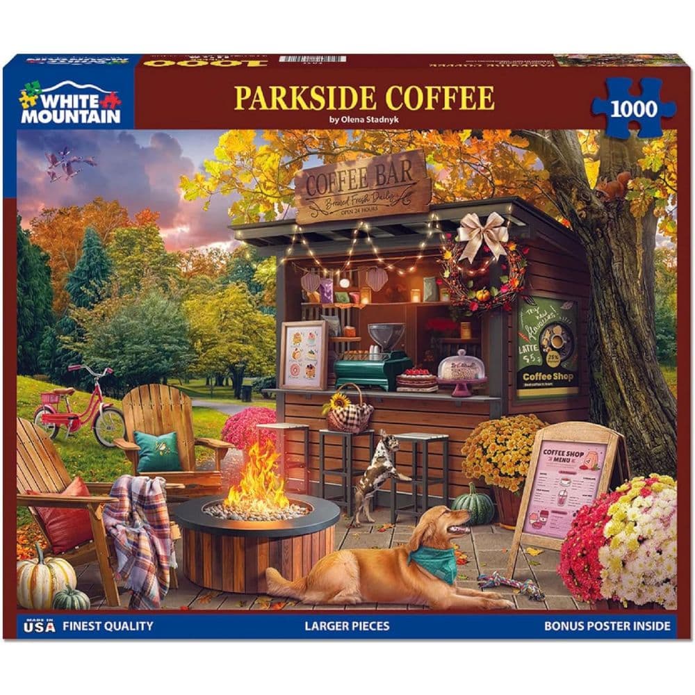 Parkside Coffee Retreat 1000 Piece Puzzle by Olena Stadnyk Main Product Image