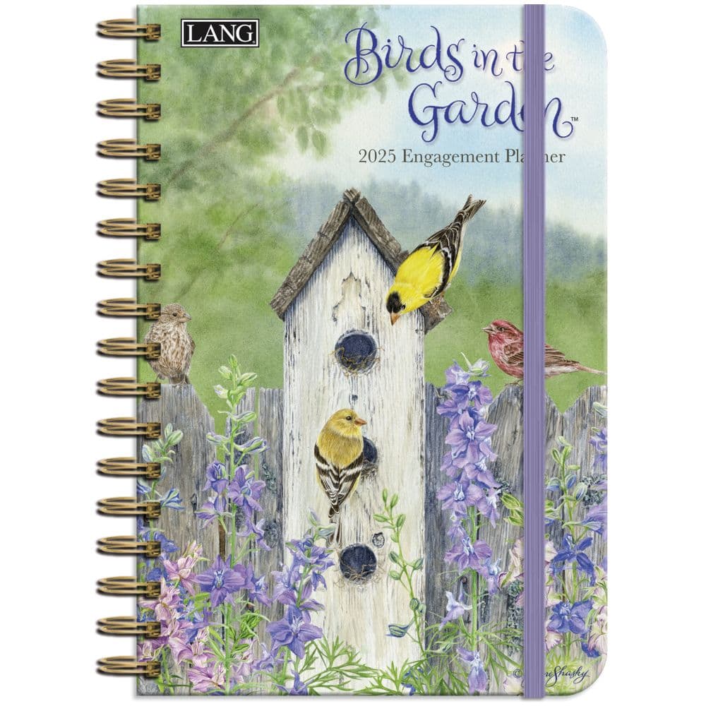 Birds in the Garden by Jane Shasky 2025 Spiral Engagement Planner_Main Image