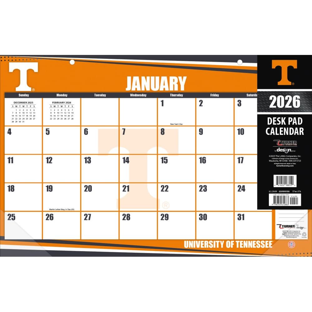 Tennessee Volunteers 2026 Desk Pad Third Alternate Image