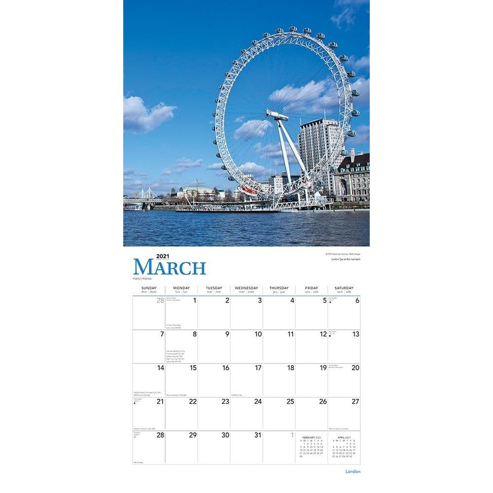London Wall Calendar