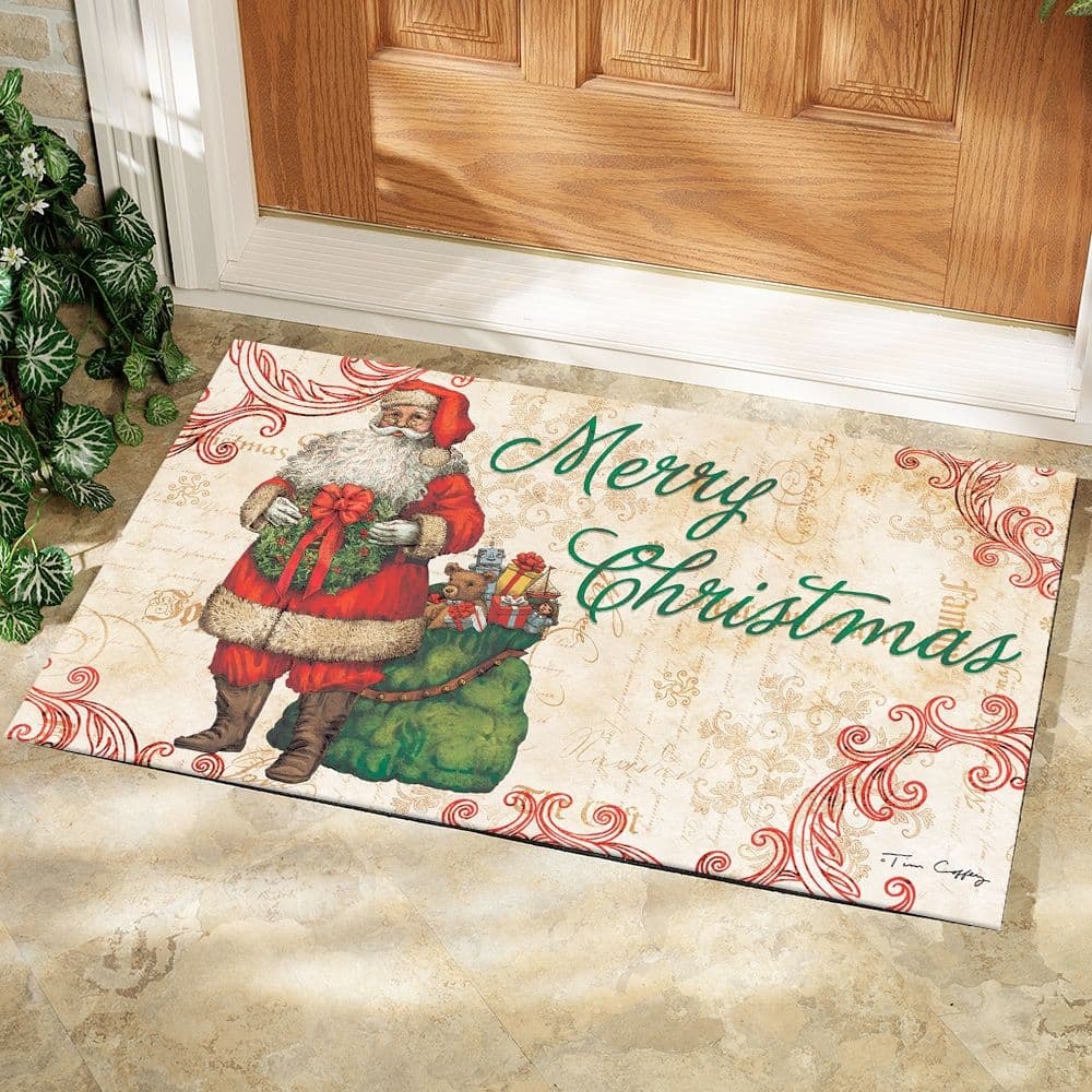 Merry Christmas Doormat by Tim Coffey Alternate Image 1