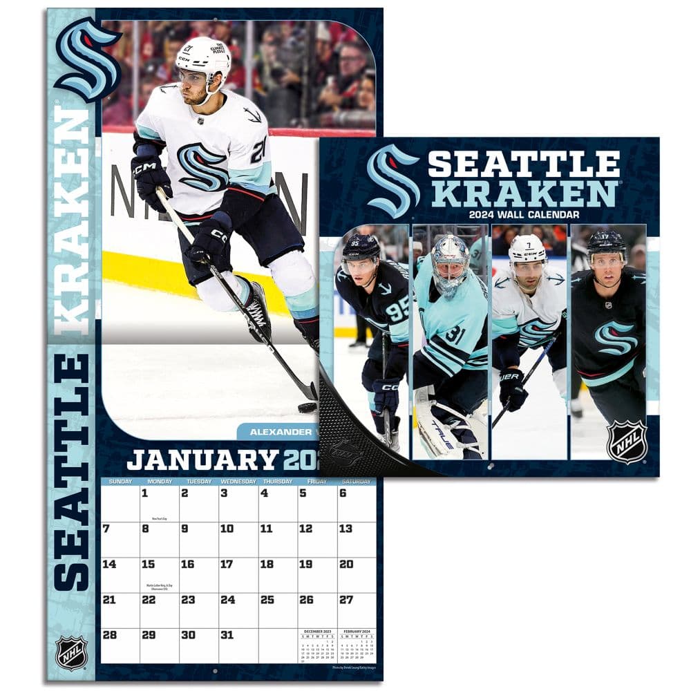 Seattle Kraken 2025 Mini Wall Calendar