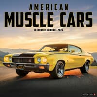 image American Muscle Cars 2026 Wall Calendar  Main Image