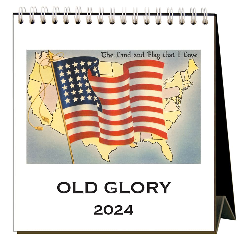 Old Glory 2024 Easel Desk Calendar