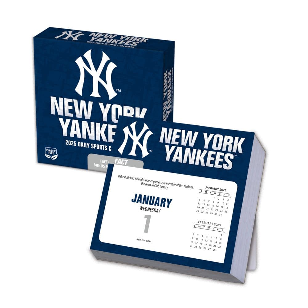 MLB New York Yankees 2025 Desk Calendar Main Product Image