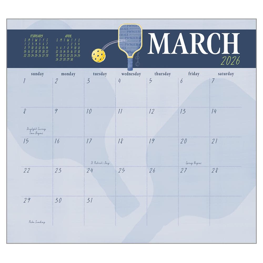 Pickleball Is Life 2026 Wall Calendar Third Alternate Image