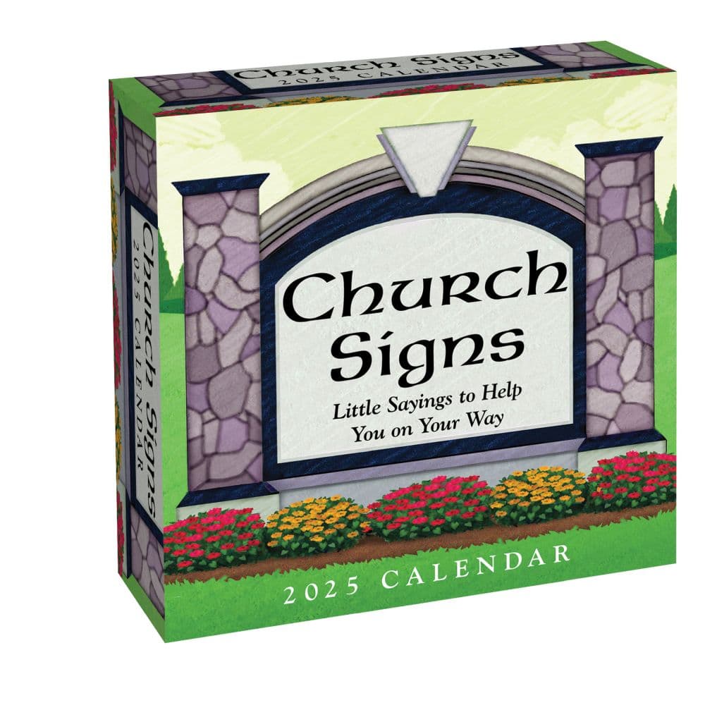 Church Signs 2025 Desk Calendar Main Product Image width=&quot;1000&quot; height=&quot;1000&quot;