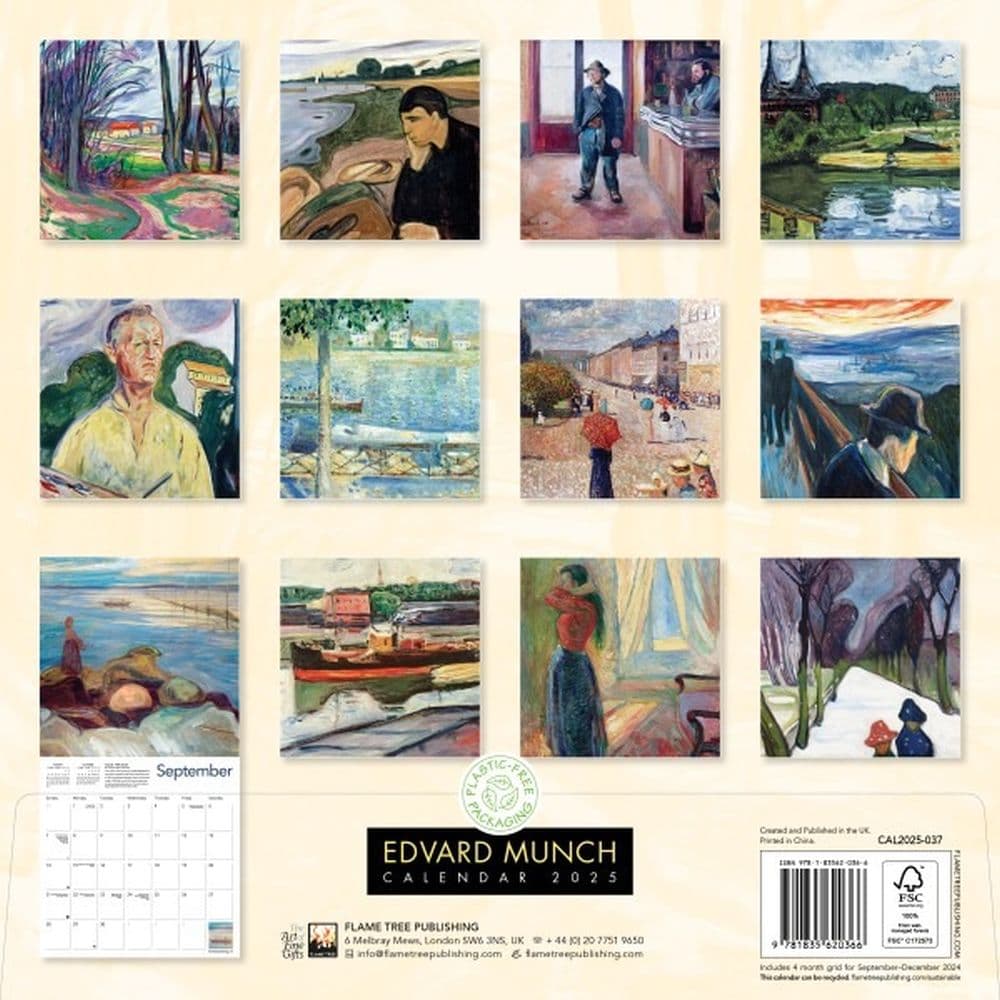 Munch 2025 Wall Calendar First Alternate Image