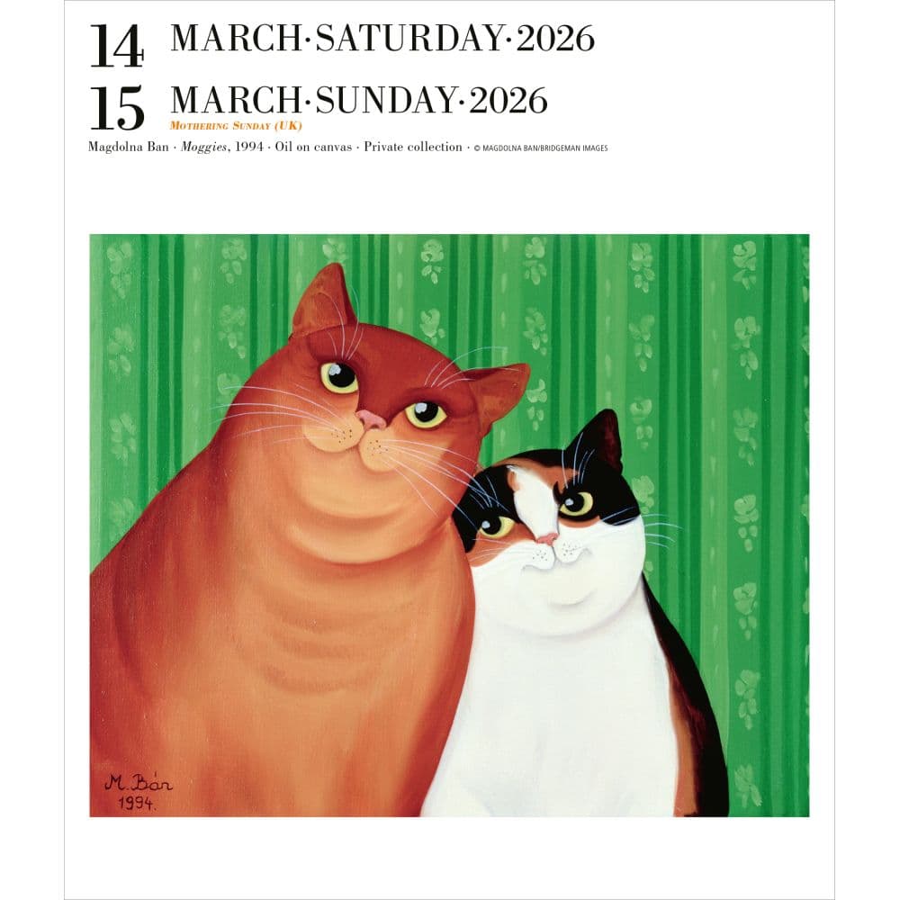 Art Gallery 2026 Desk Calendar, 6.25'' X 7.25'', Daily Calendar with Adhesive Binding