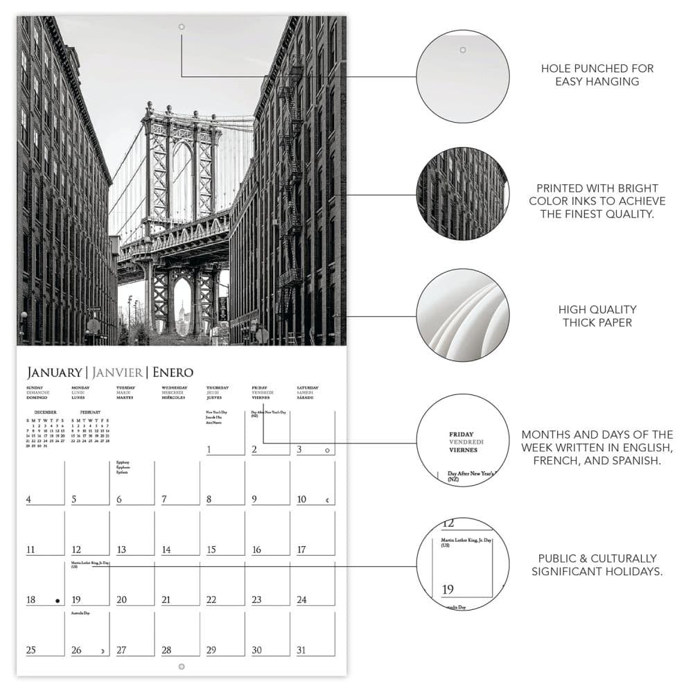 New York 2026 Wall Calendar Second Alternate Image