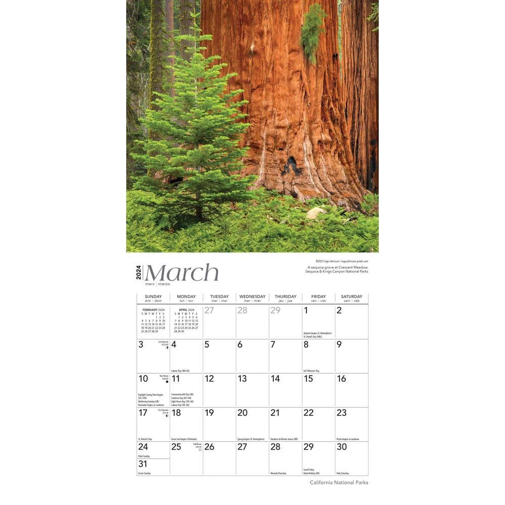 California National Parks 2024 Mini Wall Calendar Second Alternate  Image width=&quot;1000&quot; height=&quot;1000&quot;