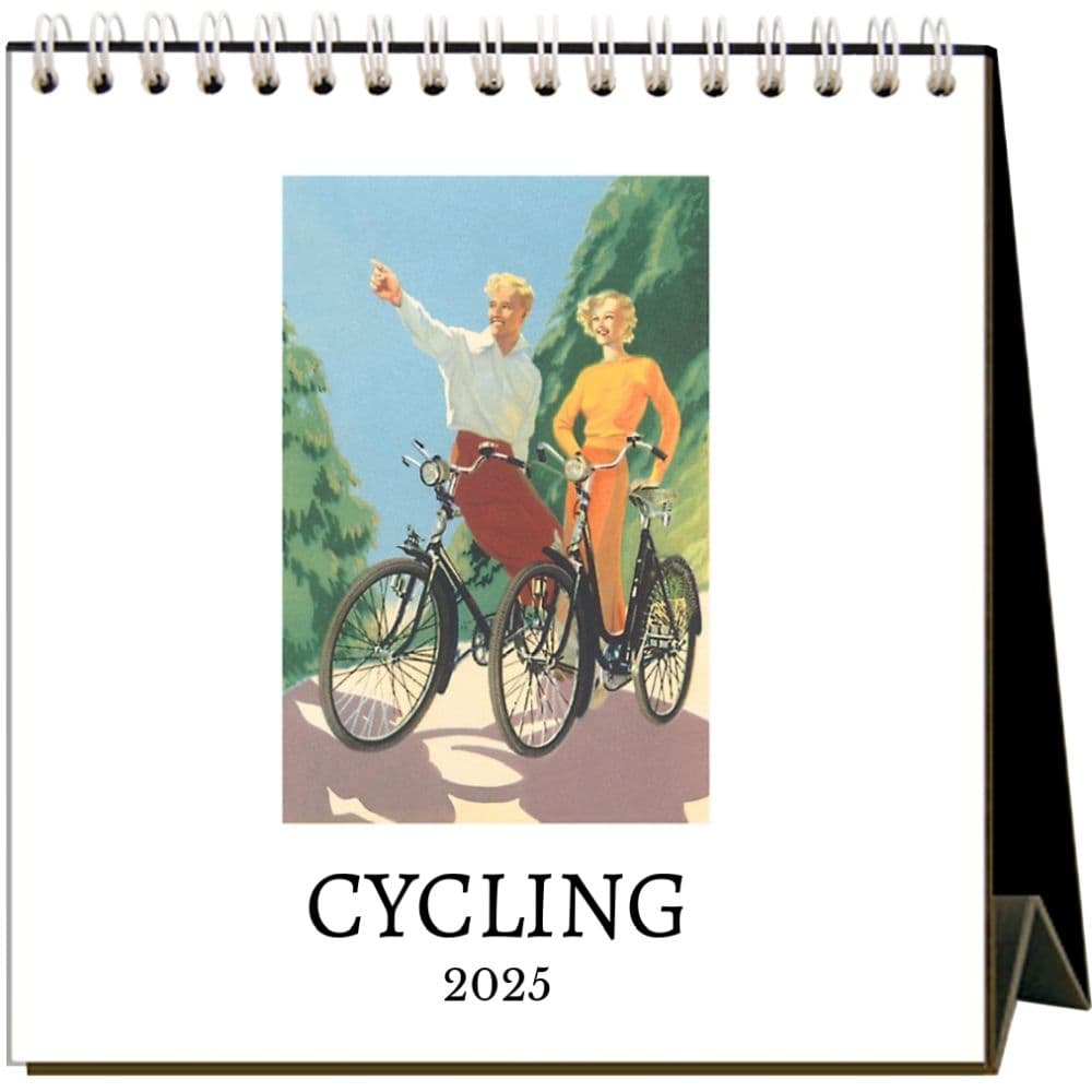 Cycling 2025 Easel Desk Calendar