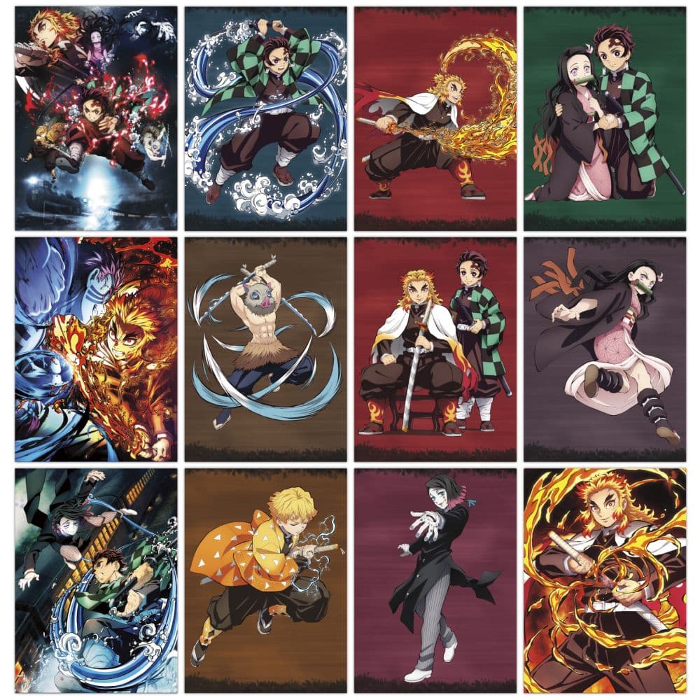 Demon Slayer 2025 Poster Slim Wall Calendar