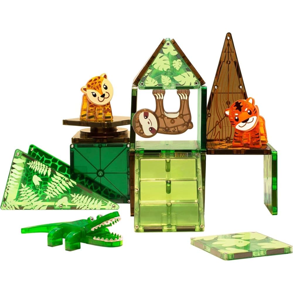 Magna tiles 25 Piece Jungle Animals Set Fourth Alternate Image