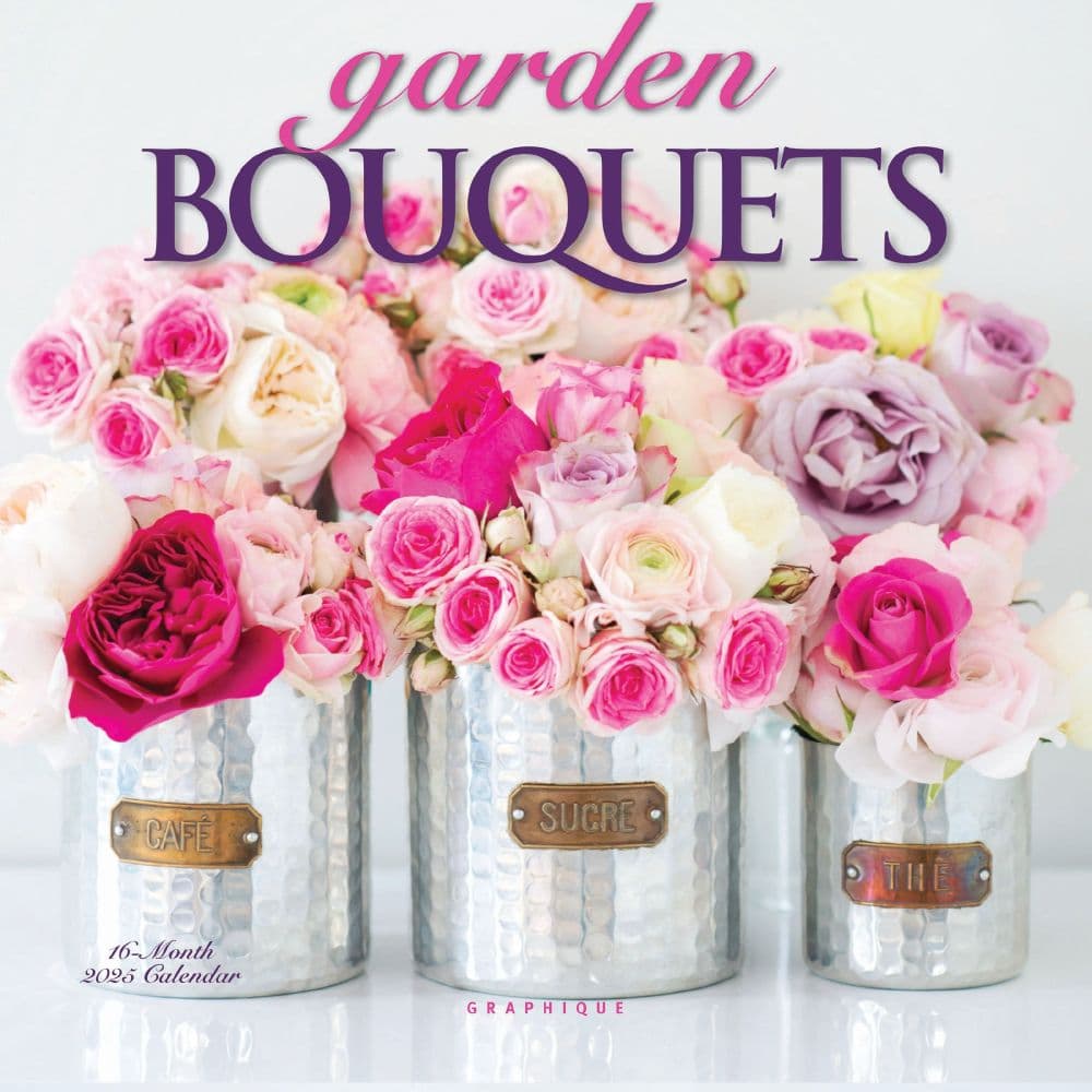 Garden Bouquets 2025 Mini Wall Calendar
