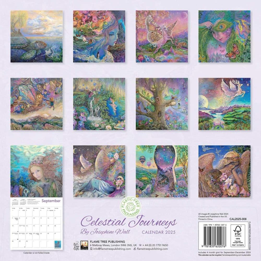 Celestial Journeys by Josephine 2025 Wall Calendar - Calendars.com