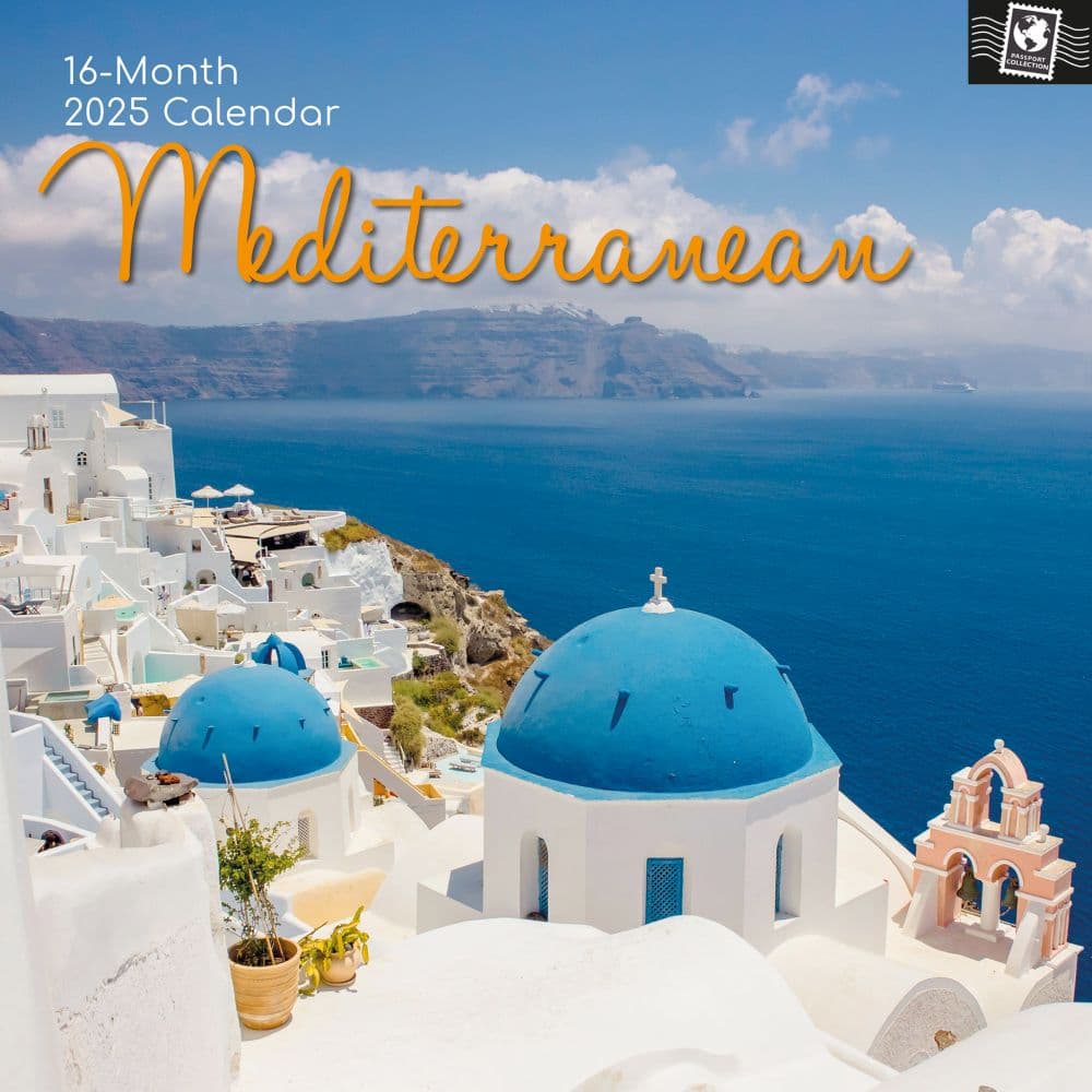 Mediterranean 2025 Wall Calendar Main Product Image width=&quot;1000&quot; height=&quot;1000&quot;