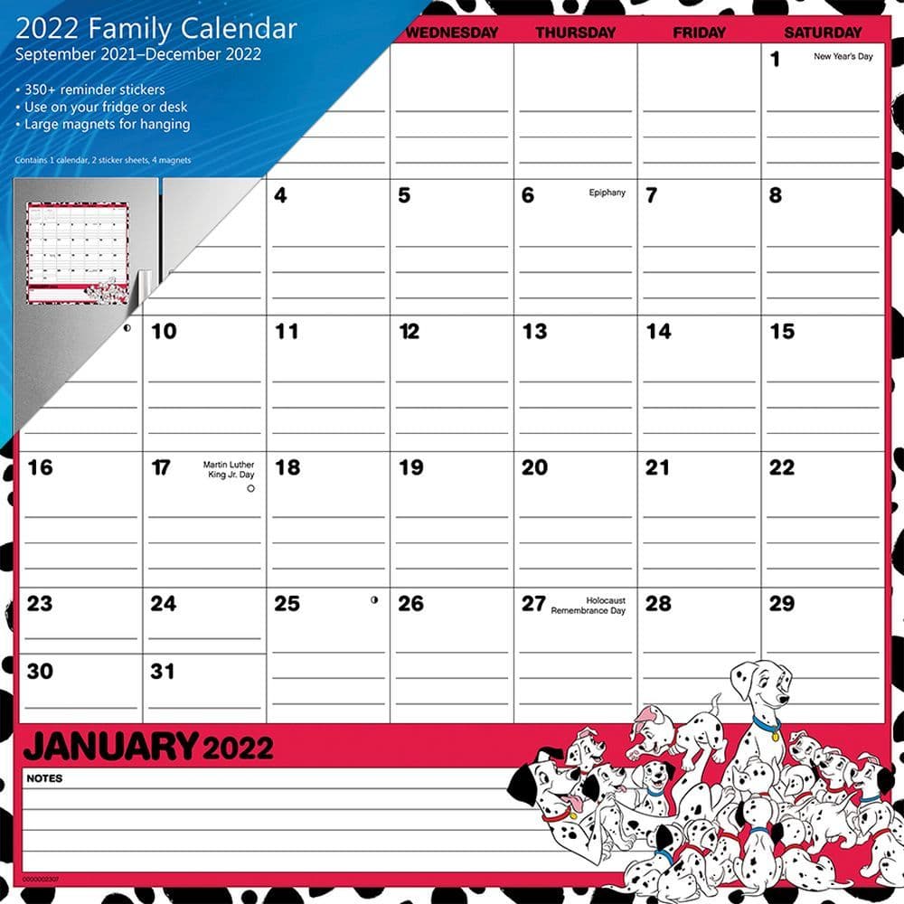 Disney Classic 2022 Magnetic Calendar