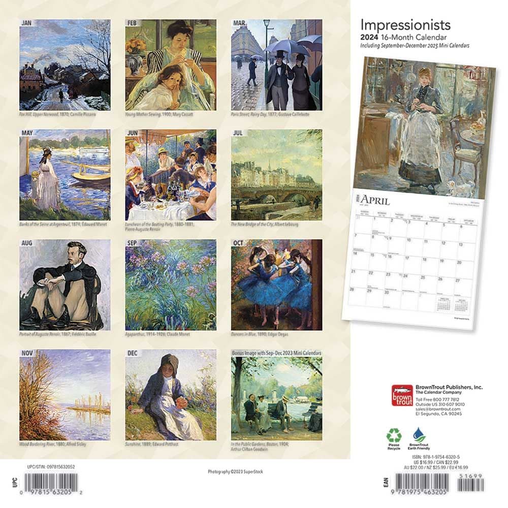 Impressionists 2024 Wall Calendar Calendars Com   8461e168 19c9 474e Ba4f 10290acf1875