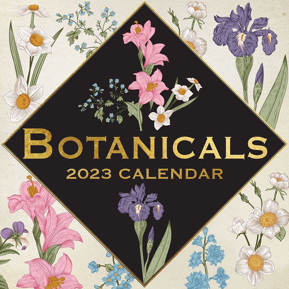 The Gifted Stationery Co Ltd Botanicals 2023 Wall Calendar SV