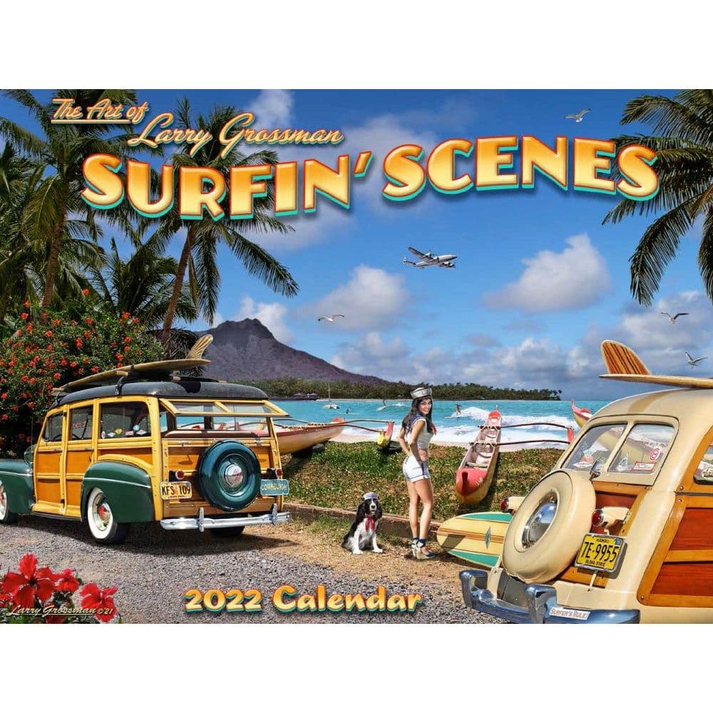 Surfin Scenes 2022 Wall Calendar