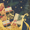 image Ornate Sleigh on Dark Blue 8 Count Boxed Christmas Cards