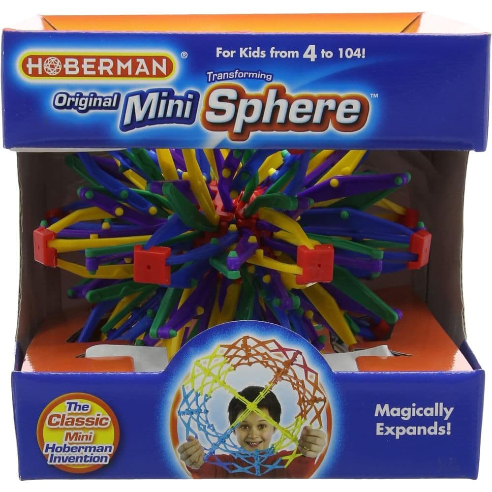 image Hoberman Mini Sphere Rainbow Expanding Toy Main Product Image
