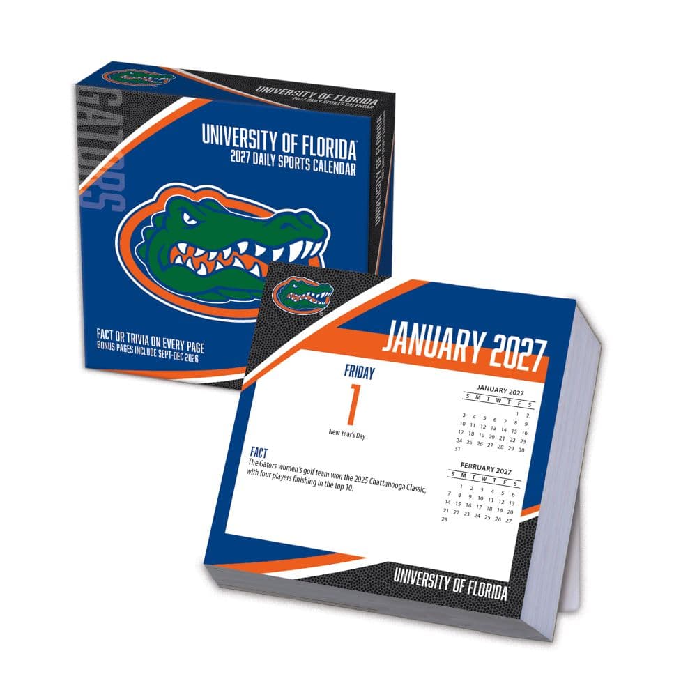 Florida Gators 2027 Desk Calendar Main Product Image