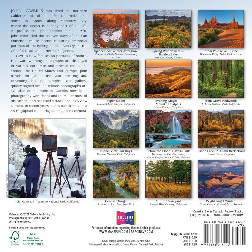 Spirit Of Place 2022 Mini Wall Calendar - Calendars.com