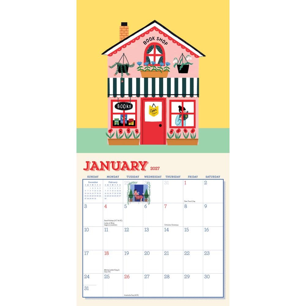 Book Nerd 2027 Mini Wall Calendar Second Alternate Image