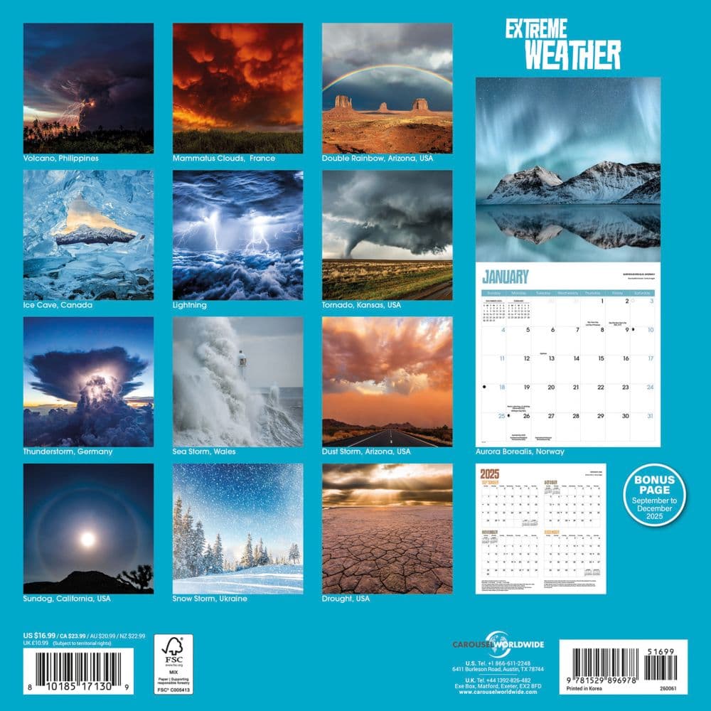 Extreme Weather Special Value 2026 Wall Calendar First Alternate Image